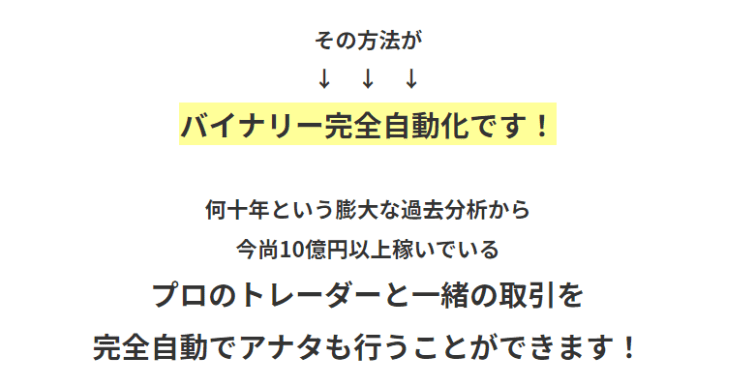 バイナリーオプションの自動売買システム